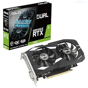 TARJETA DE VIDEO ASUS GEFORCE RTX 3050 OC 6GB GDDR6 96 BITS HDMI DVI PCI EXP DUAL-RTX3050-O6G