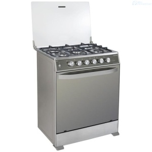 COCINA ECOLINE CONSTANZA 5 QUEMADORES 30 PLGDAS INOX HORNO CON GRILL 130308