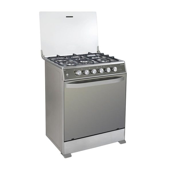 COCINA ECOLINE CONSTANZA 5 QUEMADORES 30 PLGDAS INOX HORNO CON GRILL 130308
