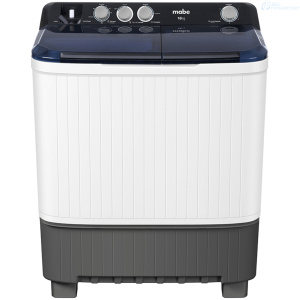 LAVADORA MABE 40 LIBRAS/18 KG BLANCA/GRIS DOBLE TANQUE LMDX8124HBAB0