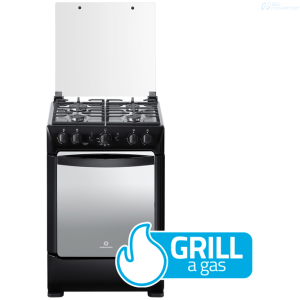 COCINA INDURAMA FERRARA MAXGRILL 4 QUEMADORES NEGRA C24 ZAFIRO S01 30001576