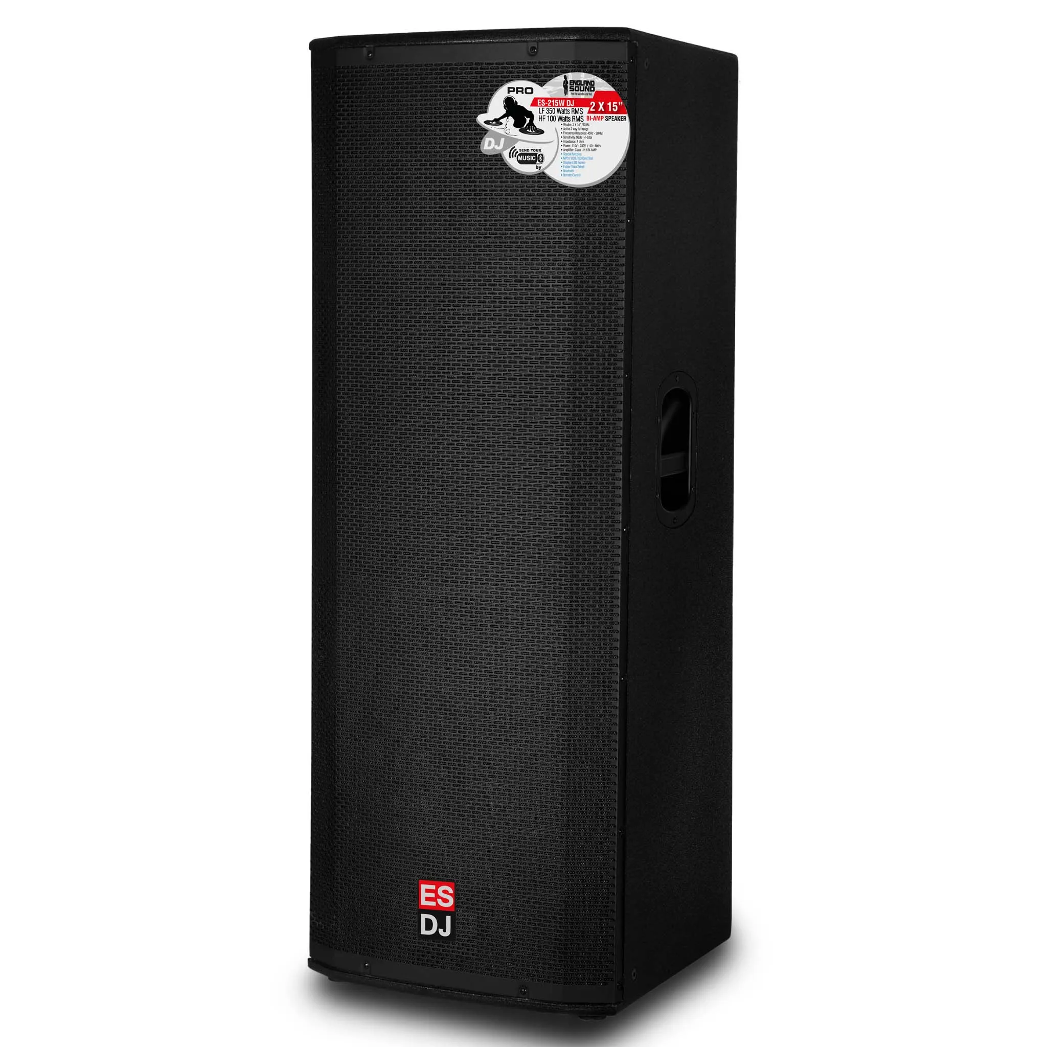 CAJA AMPLIFICADA ENGLAND SOUND ES-215W-DJ-PRO 2 X 15 PLGDA RMS400W