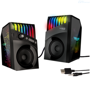 PARLANTES ARMAGGEDDON LUMO 2 RGB BLUETHOOTH 2.0