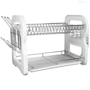 PLATERO METALICO SAKURA AE-1133 2 LAYER DISK DRAINER 57AM8PW