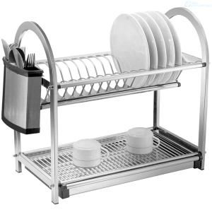 PLATERO METALICO SAKURA DQ-6261A2 TWO LAYER DISH RACK 57AMP07
