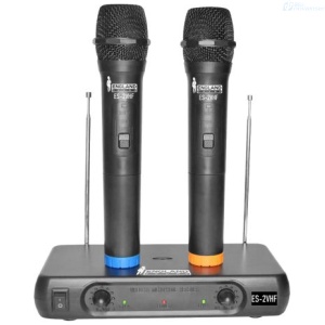 MICROFONO ENGLAND SOUND ES-2VHF DUAL INALAMBRICO VHF 2 CANALESCOBERTURA 30 METROS 3134205033