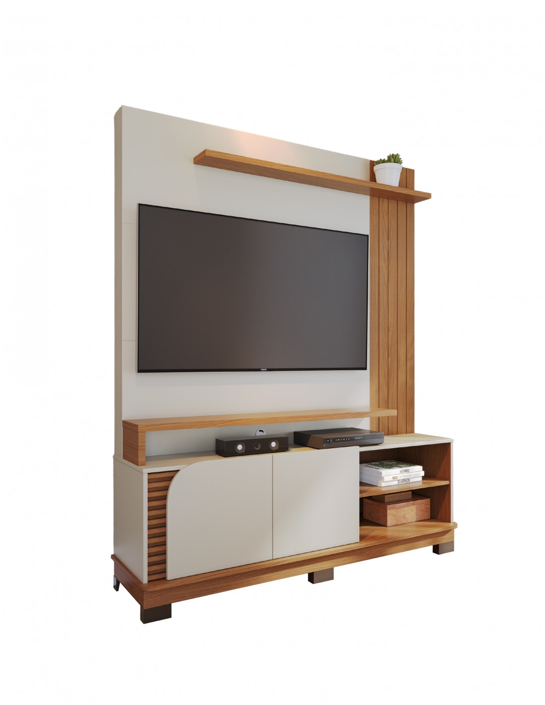 CENTRO ENTRETENIMIENTO EL BOSQUE JURERE 65 PLGDA 1.5 2634A0111A2 OFF WHITE MATTE/FREIJO