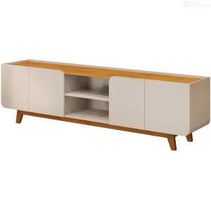 MESA PARA TV EL BOSQUE NADINE 75 PLGDA 32877227 BLANCO ANTIGUO FREIJO