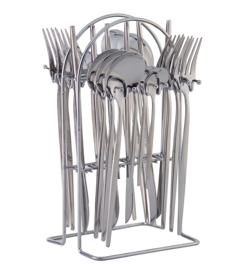 SET DE CUBIERTOS HAUS ROLAND HR046-2 ACERO INOXIDABLE 24 PIEZAS
