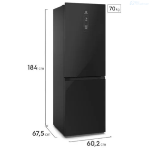 REFRIGERADORA ELECTROLUX ERBB32N6HXB 322 LITROS/11.37 PIES IA INVERTER NEGRA
