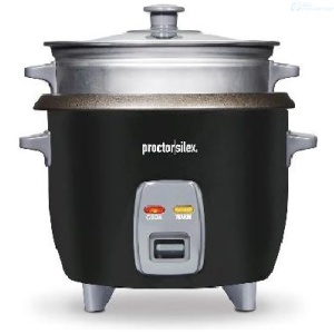 OLLA ARROCERA PROCTOR SILEX 37510MN 1.4 LITROS 6 TAZAS NEGRA VAPORERA NIQUELADA