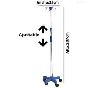 PEDESTAL LH0012 PORTA SUERO IV BASE ABS 4 PUESTOS 820945