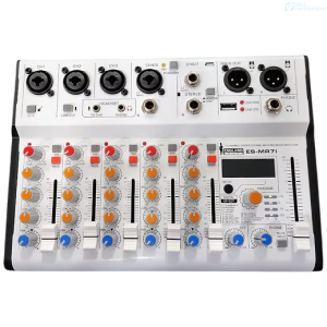 CONSOLA ENGLAND SOUND ES-MR71 ANOLOGA 7 CANALES 5 MONO USB MIXER