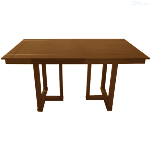 MESA DE COMEDOR EUROFERRO SIENA CARAMELO 8MCSNCC 6 P