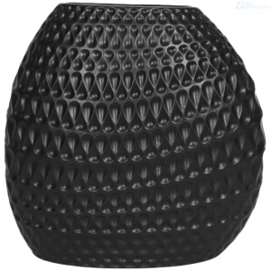 FLORERO BOYACA DARPA CERAMICA 25CM NEGRO 106188