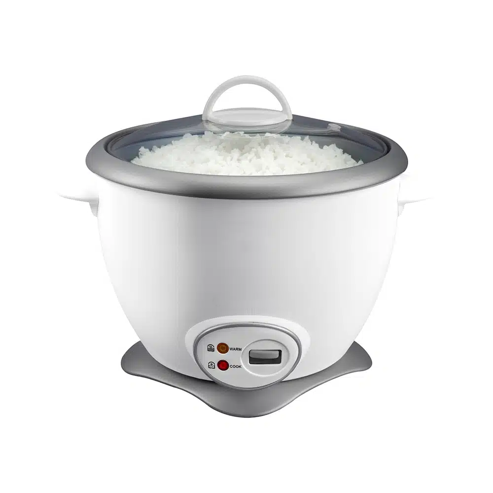 OLLA ARROCERA HI LUXE HL-1901 1.8 LITROS TAPA DE VIDRIO BLANCO S08396