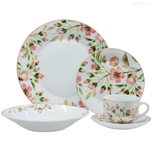 VAJILLA THOMPSONVILLE BLISSFIELD 20 PIEZAS 99077 PORCELANA VITRIFICADA vajilla BellNovainser