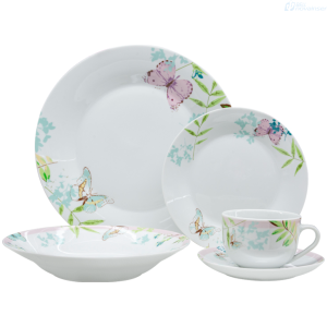 VAJILLA THOMPSONVILLE ELSIE 20 PIEZAS 99076 PORCELANA VITRIFICADA vajilla BellNovainser