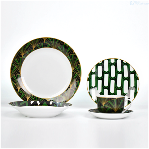 VAJILLA THOMPSONVILLE SITKA 20 PIEZAS 93427 PORCELANA VITRIFICADA vajilla BellNovainser
