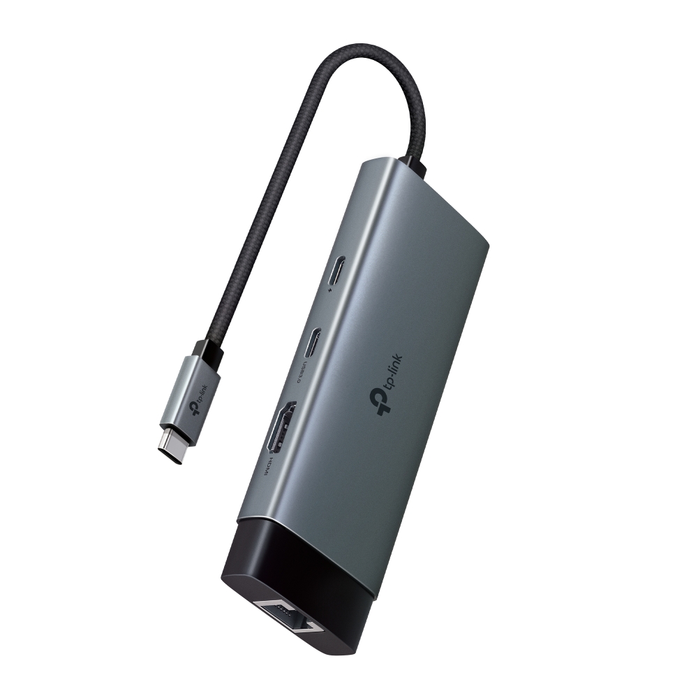 HUB TP-LINK UH6120C USB TIPO C 6 PUERTOS HDMI 4K SILVER