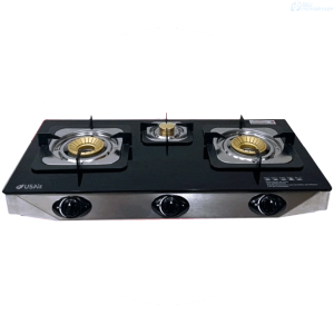 ENCIMERA USAIR 3-N5-M75F 3 QUEMADORES A GAS VIDRIO TEMPLADO 70CM