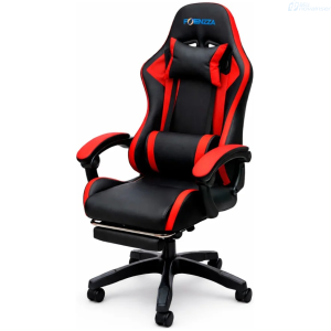 SILLA GAMER POTENZZA FH0037-PRO ROJO/NEGRO FOOTREST