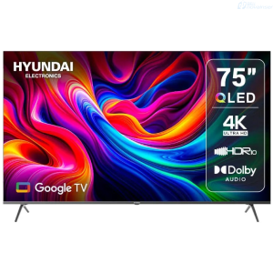 TELEVISOR HYUNDAI 75 SMART QLED UHD 4K HEY GOOGLE HYLED7504QG
