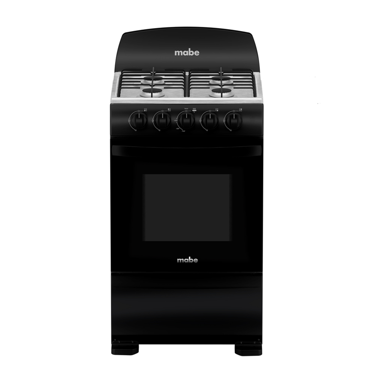 COCINA MABE EM5100AN0 4 QUEMADORES NEGRA 20 PLGDA TAPA CRISTAL