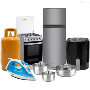 COMBO MAMA 1 REFRIGERADORA ECOLINE 300 LITROS/10.59 PIES + COCINA ECOLINE ERIKA 4 QUEMADORES 21 PLGDA + CILINDRO DE GAS DURAGAS AMARILLOS + FREIDORA DE AIRE FOREVER AF4501 4.8 LITROS 1800W NEGRO + PLANCHA FOREVER LX118 CON ROCIADOR AGUA 150ML 1000W CELESTE+ JUEGO DE OLLAS DECAKILA KMEP049M BATERIA 6 PIEZAS ACERO INOX combo BellNovainser